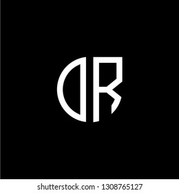 O R initial letter, modern logo design template vector