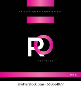 O R joint letter logo design with packaging template