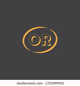 O R letter logo abstract design