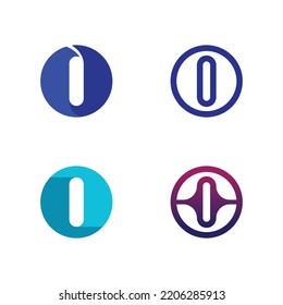 O ring logo business and circle logo design vector