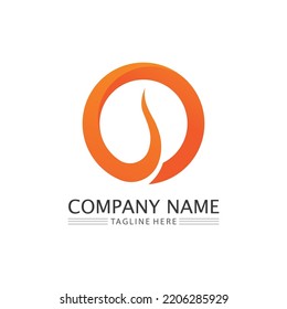 O ring logo business and circle logo design vector