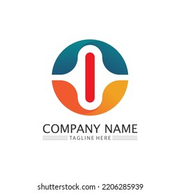 O ring logo business and circle logo design vector