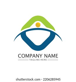 O ring logo business and circle logo design vector