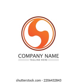 O ring logo business and circle logo design vector