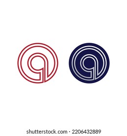 O ring logo business and circle logo design vector