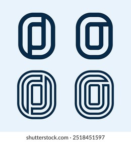 O ring logo business and circle logo design vector