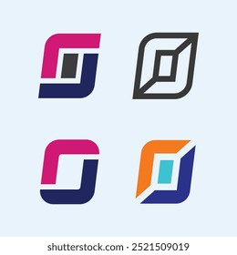 Vector de diseño de logotipo de negocio y círculo