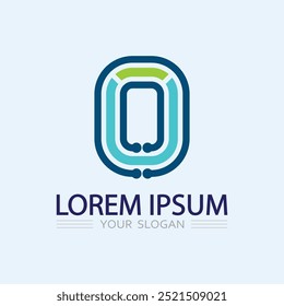 O negócio de logotipo de anel e círculo logotipo design vetor