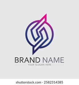 O ring logo business and circle logo design vector
