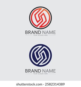 O ring logo business and circle logo design vector