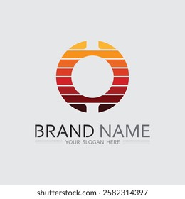 O ring logo business and circle logo design vector