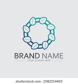O ring logo business and circle logo design vector