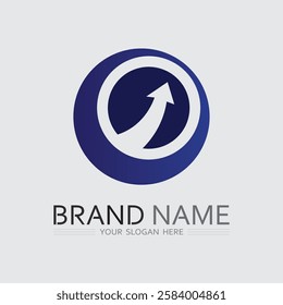 O ring logo business and circle logo design vector