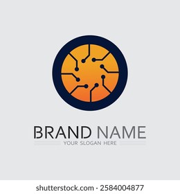 O ring logo business and circle logo design vector