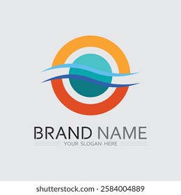 O ring logo business and circle logo design vector