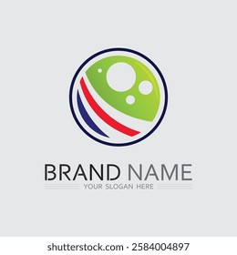 O ring logo business and circle logo design vector