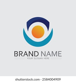 O ring logo business and circle logo design vector