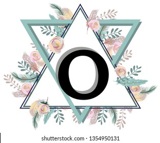 O, Romantic Triangle Alphabet.