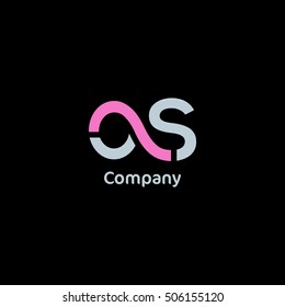 O & S Letter logo design template
