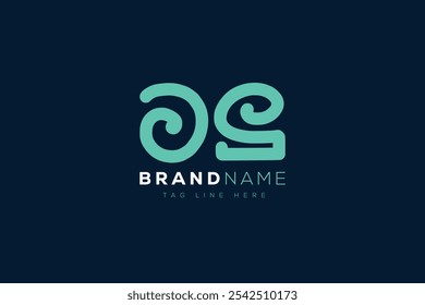 O and S logo design. OS abstract Letters Logo Monogram. This logo design is the process of creating a visual symbol that represents a brand, company, or individual.