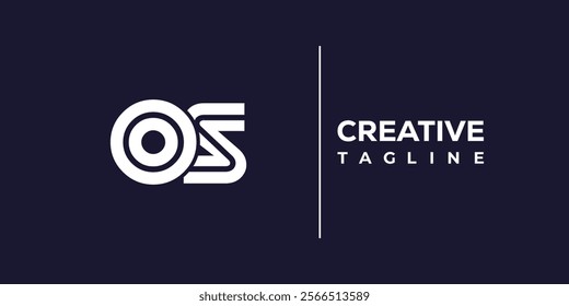 O and S logo design. OS abstract Letters Logo Monogram. This logo design is the process of creating a visual symbol that represents a brand, company, or individual.