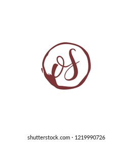 O S OS Initial logo template vector