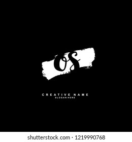 O S OS Initial logo template vector