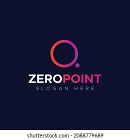 O shape gradient logo icon