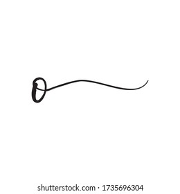 O signature letter logo design concept