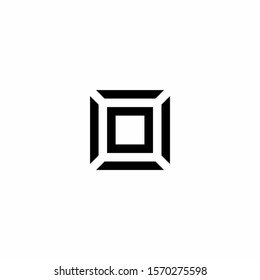 O simple letter vector logo designs