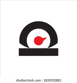 O Speed Logo Letter Vector Illustration