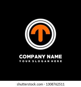 O T initial letter, modern logo design template vector
