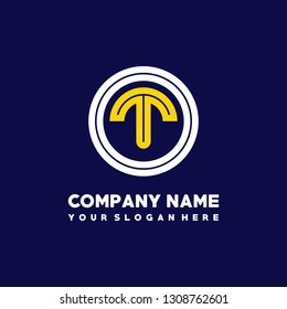 O T initial letter, modern logo design template vector
