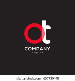 O T joint logo design vector template