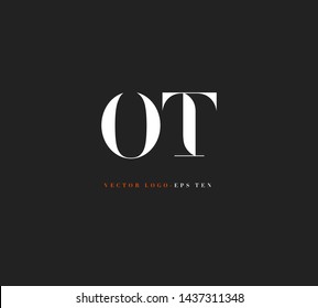 O & T letters Joint logo icon vector for business card and corporate identity.