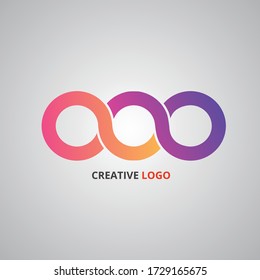 O drei Design-Logo. Produkt- und Firmenlogos