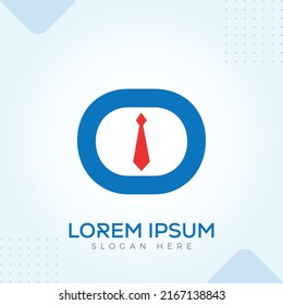 o tie Logo Template In Modern Creative Minimal Vector Design