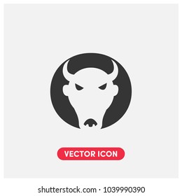 "O" Typographic Vector Icon Illustration.Ox Logo