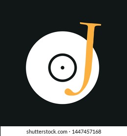 O typography flat logo emblem