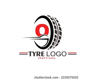 Plantilla de logotipo de O Tire Letter para su marca.