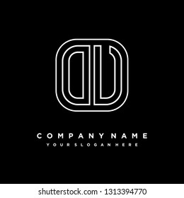 O V initial letter, modern logo design template vector