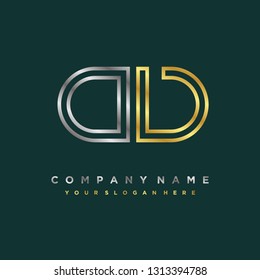 O V initial letter, modern logo design template vector