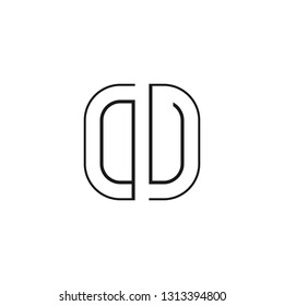 O V initial letter, modern logo design template vector