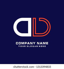 O V initial letter, modern logo design template vector