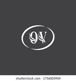 O V letter logo abstract design