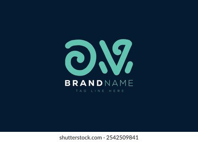 O and V logo design. OV abstract Letters Logo Monogram. This logo design is the process of creating a visual symbol that represents a brand, company, or individual.