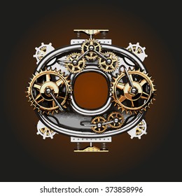 o vector letter with gears