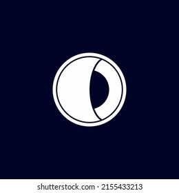 O Vector symbol. Minimalist and simple modern, logo template. letter O for logo. Vector illustration