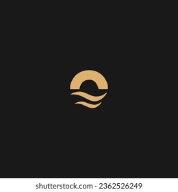 O Wave letter logo icon design, Suitable for a company or business,