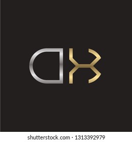 O X initial letter, modern logo design template vector